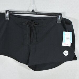 Share Roxy Board Swim Shorts Women's Size XXL Black Swimwear Quick Dry Drawstrin